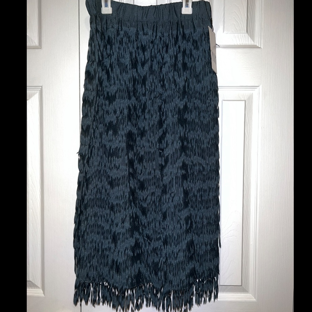 ZARA fringe skirt size M with tags